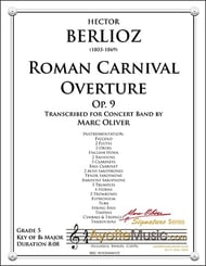 A Roman Carnival Overture, Op. 9 Concert Band sheet music cover Thumbnail